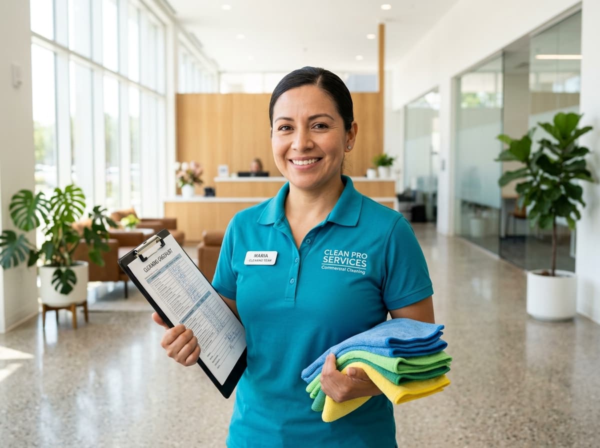 Accountable commercial cleaning operations and quality audits