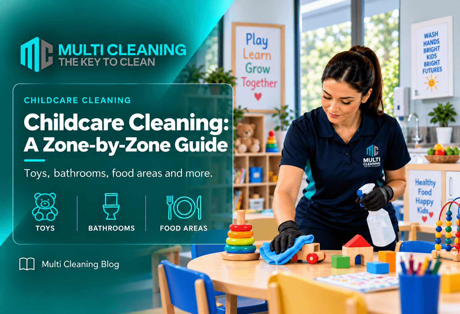 Cleaning High-Touch Areas, Toys, Bathrooms and Food Spaces in Childcare: A Zone-by-Zone Guide