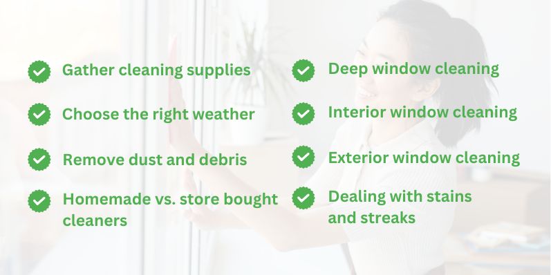 tips for window cleaning
