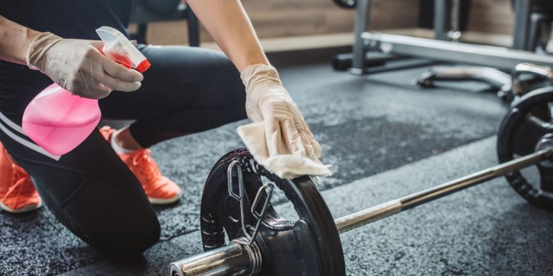 how to keep your gym clean