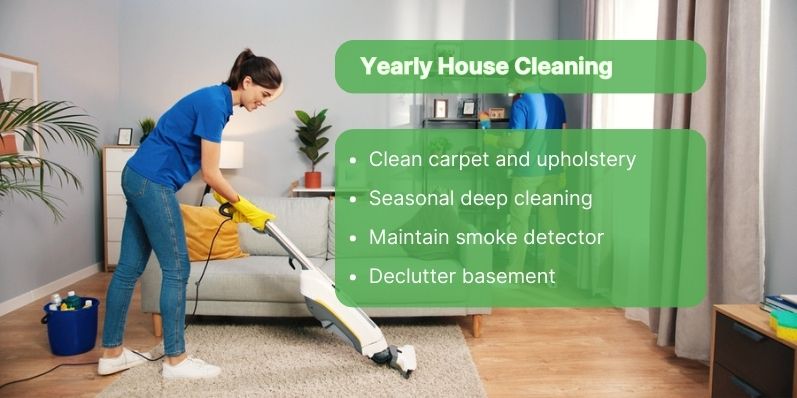 Yearly house cleaning