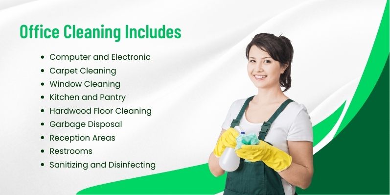 What is included in office cleaning